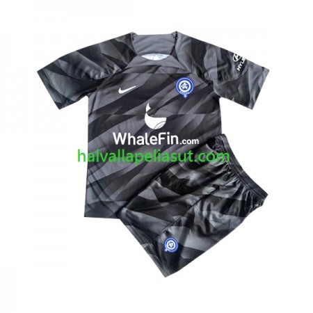 Jalkapallo Pelipaidat/Peliasut Atlético Madrid Maalivahti Lasten Kotipaita 2023-2024 Lyhythihainen